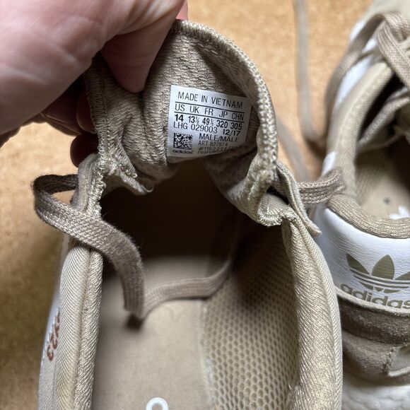 Adidas Originals Sz 14 I-5923 Iniki Leather Boost Shoes Beige White main image 9
